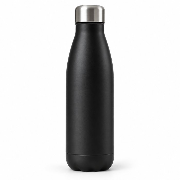 Matte black stainless steel bottle
