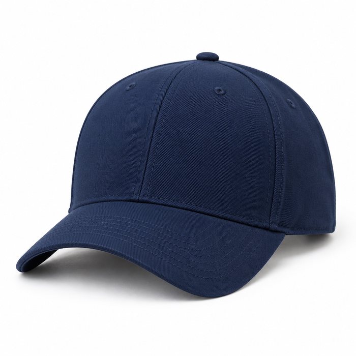 Navy structured cap